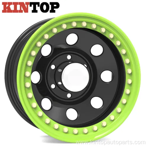 Black 4X4 off Road 15X12 Steel Wheel Rim